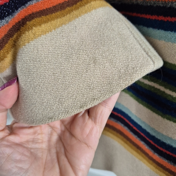 Pendleton La Grande Southwestern Coat Size Large Vintage Inspired Wool Stripe - Picture 6 of 13